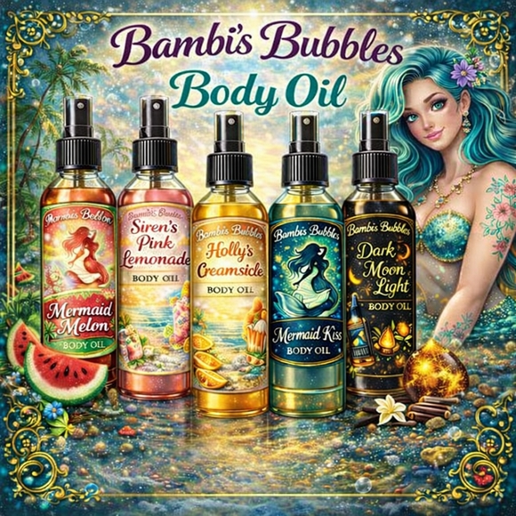 Hand Crafted Other - New! Bambis Bubbles Body Oil 2oz Assorted Scents